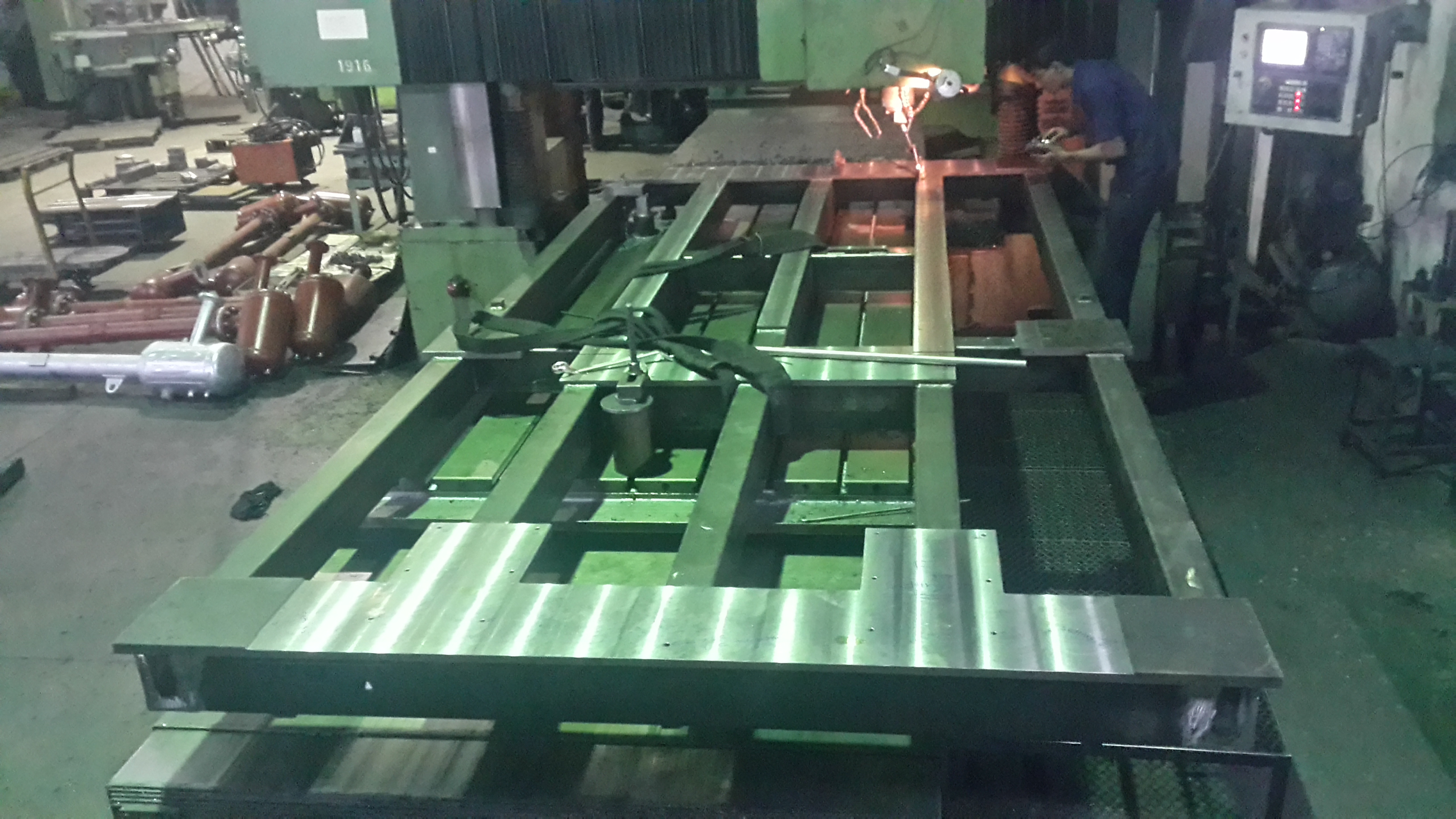 Fabricated fixture in progress