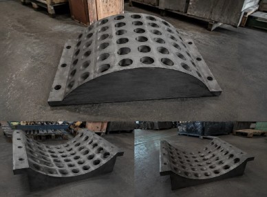 Segmented graphite fixture